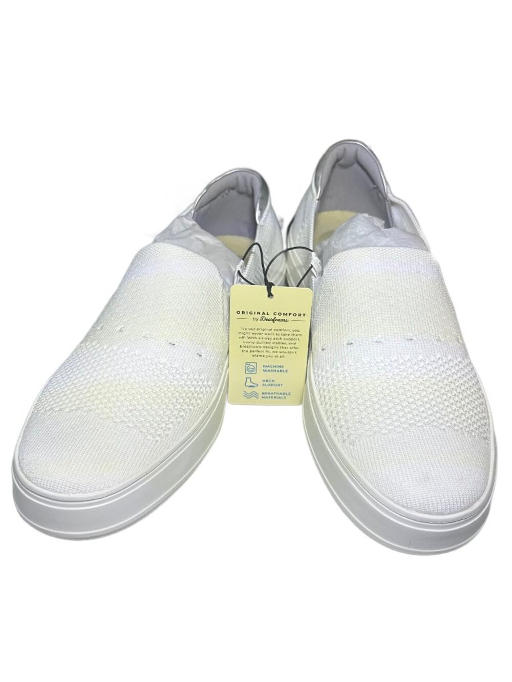 New Dearfoams Women's Slip-On Lightweight Comfortable Sophie Loafers, Size 8